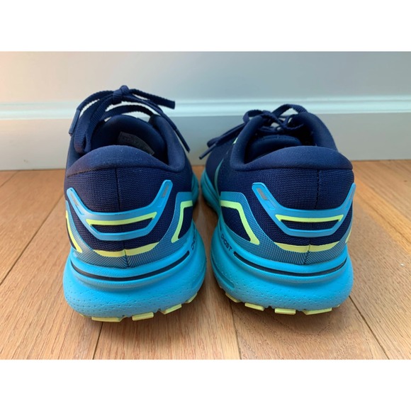 Brooks Ghost 15 Mens Shoes Sz 8 D Running Athletic Navy Blue Green Sneakers - Picture 3 of 10